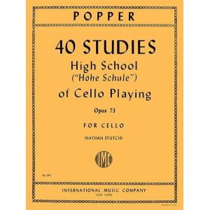 David Popper : High School of Cello Playing, Op. 7...