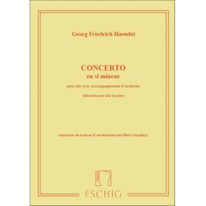 Georg Friedrich Händel : Concerto en si mineur for...