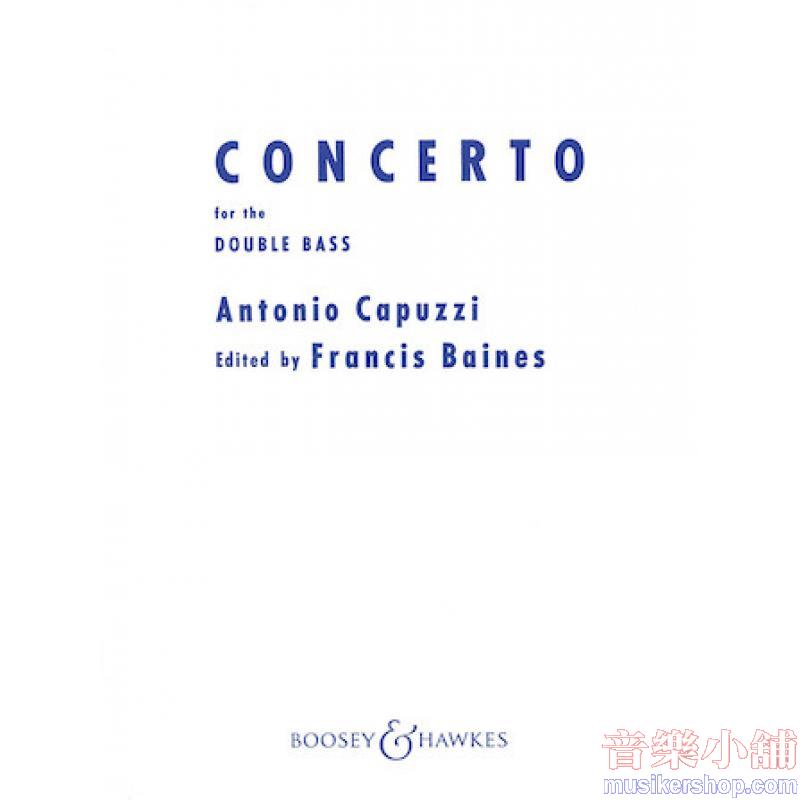 Antonio Capuzzi : Double Bass Concerto in F Major Double Bass and Piano