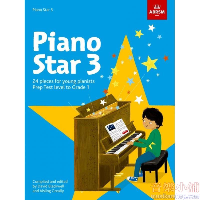 ABRSM : Piano Star - Book 3 24 pieces for young pianists Prep Test Level to Grade 1