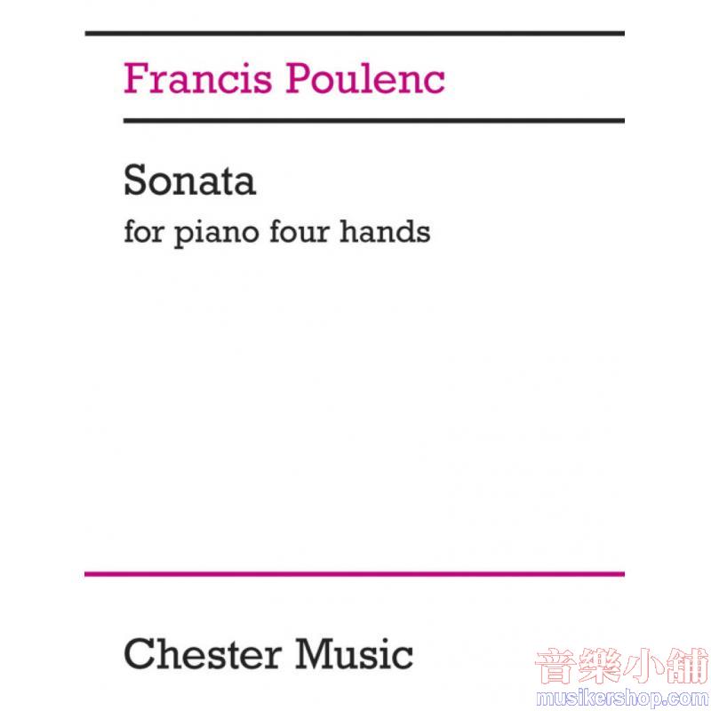 Francis Poulenc : Sonata For Piano 4 Hands For One Piano, Four Hands