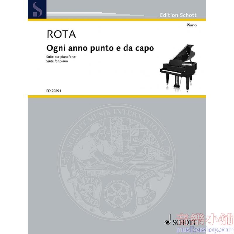 Nino Rota : Ogni anno punto e da capo Suite for piano