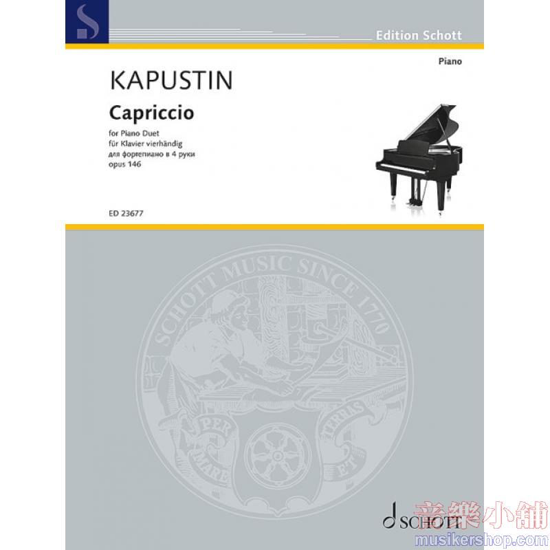 Nikolai Kapustin : Capriccio Op. 146 for Piano Duet (1 Piano 4 hands)