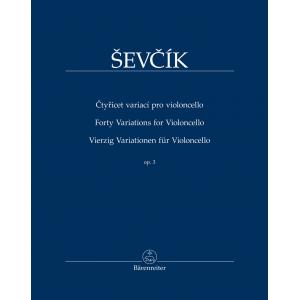 Otakar Ševcík : Forty Variations op. 3 for Violonc...
