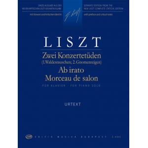 Franz Liszt : 2 Concert Studies, Ab irato, Morceau...