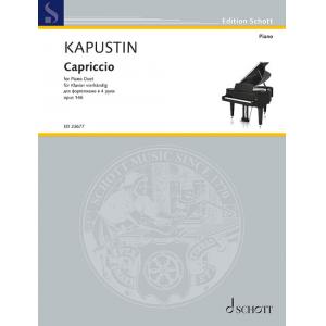Nikolai Kapustin : Capriccio Op. 146 for Piano Duet (1 Piano 4 hands)