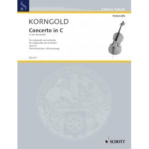 Korngold : Concerto in C in one movement, Op. 37 for Cello and Orchestra (Piano Reduction)