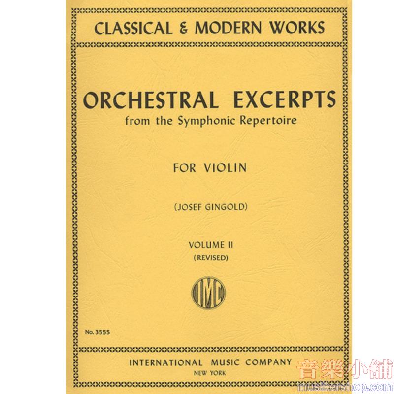 Orchestral Excerpts from the Symphonic Repertoire - Volume 2