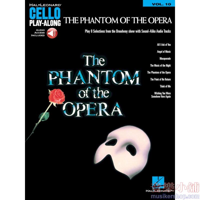 The Phantom of the Opera Cello Play-Along Volume 10 Cello Solo with Audio Online