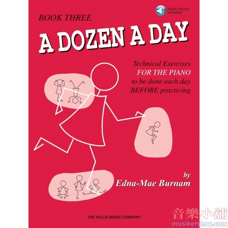 Edna-Mae Burnam : A Dozen a Day Book 3 – Book/Audio Online