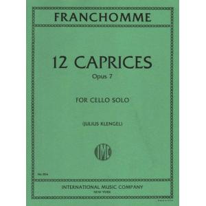 Franchomme : 12 Capriccios, Op. 7 Cello Solo