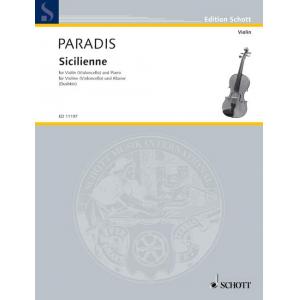 Paradis : Sicilienne for Violin (or Cello) and Pia...