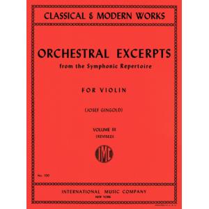 Orchestral Excerpts from the Symphonic Repertoire ...