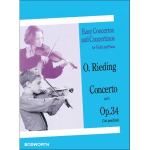 Oskar Rieding : Violin Concerto in G Major, Op. 34 Violin and Piano