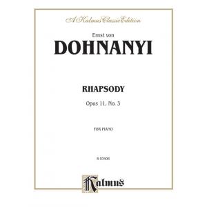 Dohnányi : Rhapsody, Opus 11, No. 3