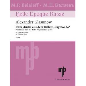 Alexander Glazunov : Two Pieces from the ballet "Raymonda" for Violin and Piano