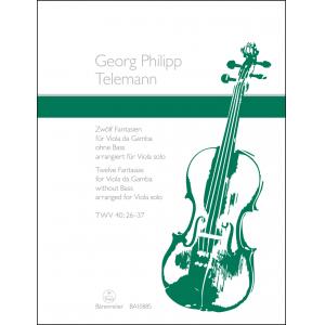 Georg Philipp Telemann : Twelve Fantasias for Viol...