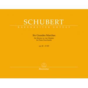 Franz Schubert : Six Grandes Marches for Piano Fou...