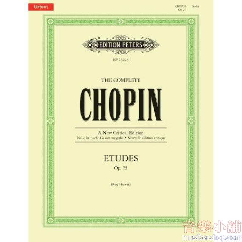 Frédéric Chopin : Études Op. 25 Piano Solo – Advanced Urtext Edition