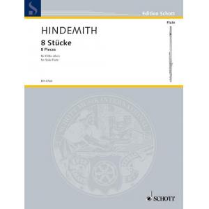 Hindemith : 8 Pieces for Flute Solo (Acht Stucke)