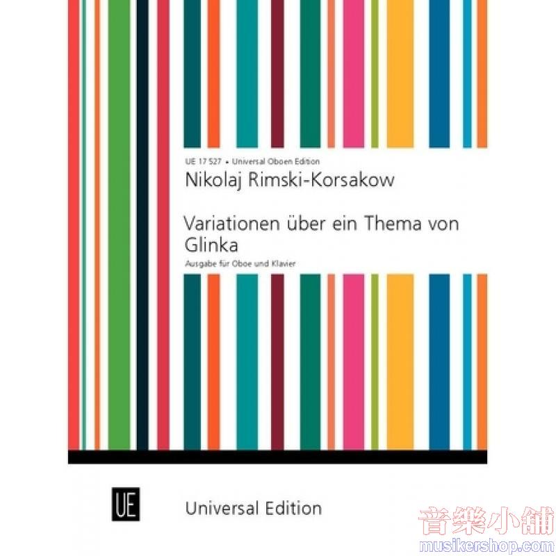 Nikolai Rimsky-Korsakov : Variations on a Theme by Glinka (Variationen über ein Thema von Glinka) Oboe and Piano (Concer