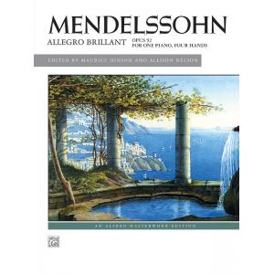 Felix Mendelssohn : Allegro brillant Piano Duet (1 Piano, 4 Hands) 