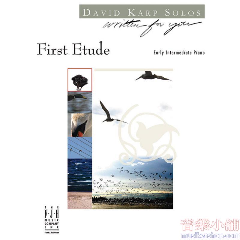 David Karp : First Etude Early Intermediate Piano Sheet