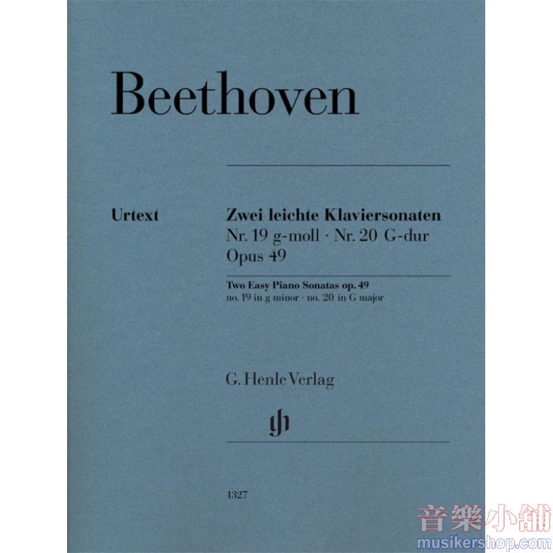 Ludwig van Beethoven : Two Easy Piano Sonatas no. 19 and no. 20 (op. 49 no. 1 and no. 2)